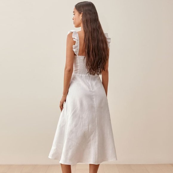 Women's Reformation Spaulding Linen Dress - Picture 4 of 4